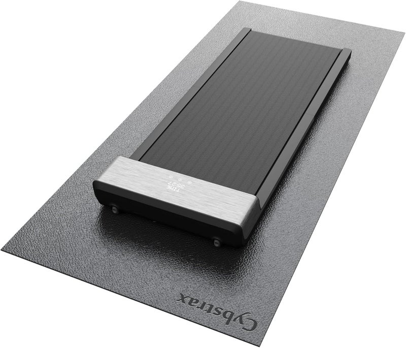 Cybstrax Treadmill Mat, Bike Trainer Mat for Stationary Spin Bike, 84" x 36" Non Slip Exercise Equipment Mat for Bike, Treadmill, Elliptical, Yoga - Workout Floor Protector for Carpet Or Hardwood - Image 1